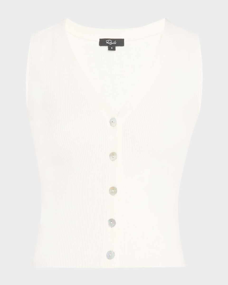 Rosa Rib-Knit Vest